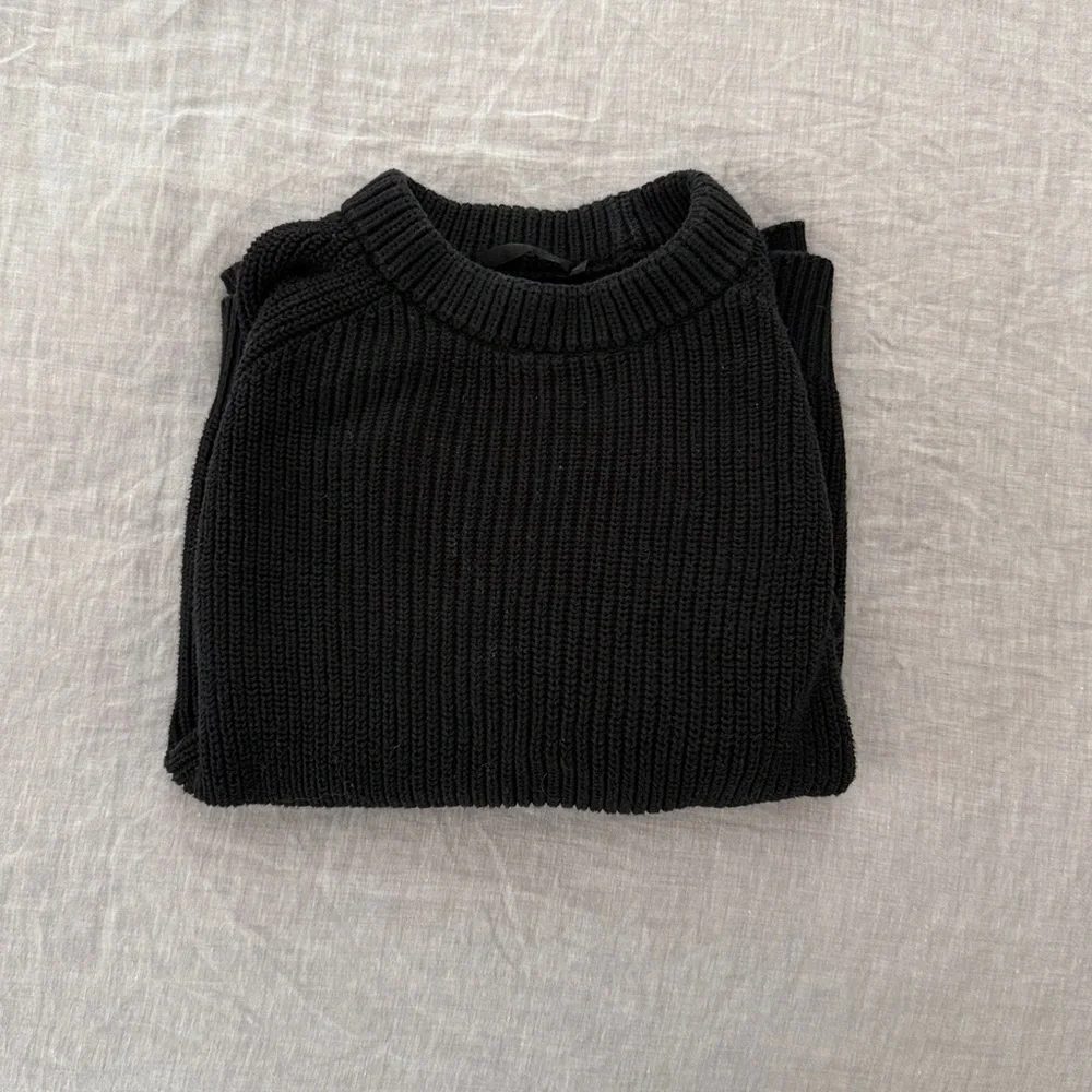 Jenni Kayne over sized black fisherman sweater. GUC - Picture 5 of 5